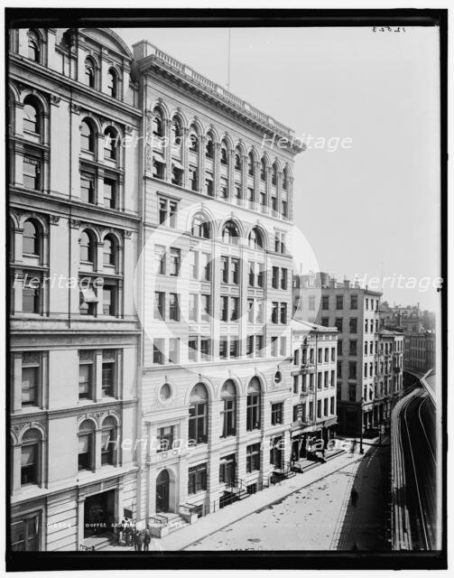 Coffee Exchange, New York, between 1890 and 1901. Creator: Unknown.