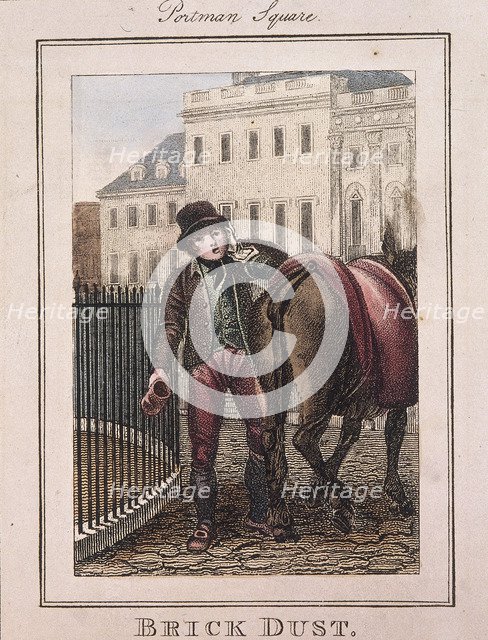 'Brick Dust', Cries of London, 1804. Artist: Anon