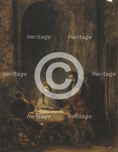 Christ at Emmaus. Creator: Benjamin West (American, 1738-1820), attributed to.