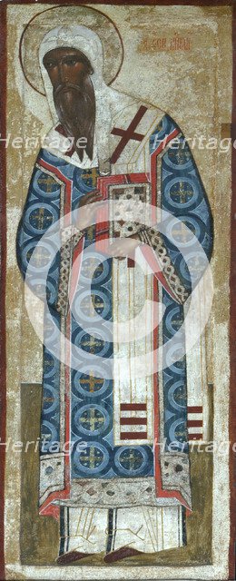 Saint Metropolitan Alexei of Moscow, 16th century. Artist: Russian icon  