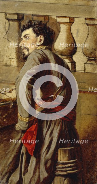 A Zaporozhian Cossack, 1873. Artist: Perov, Vasili Grigoryevich (1834-1882)