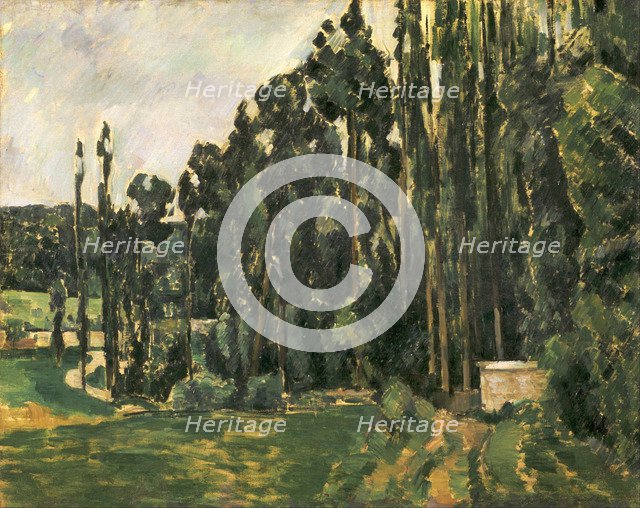 Poplars, 1879-1880. Artist: Cézanne, Paul (1839-1906)
