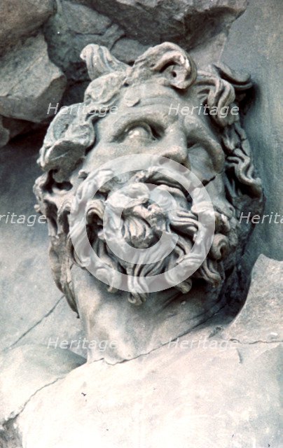 Detail from the Great Frieze of the Pergamon Altar, 180-159 BC. Artist: Unknown