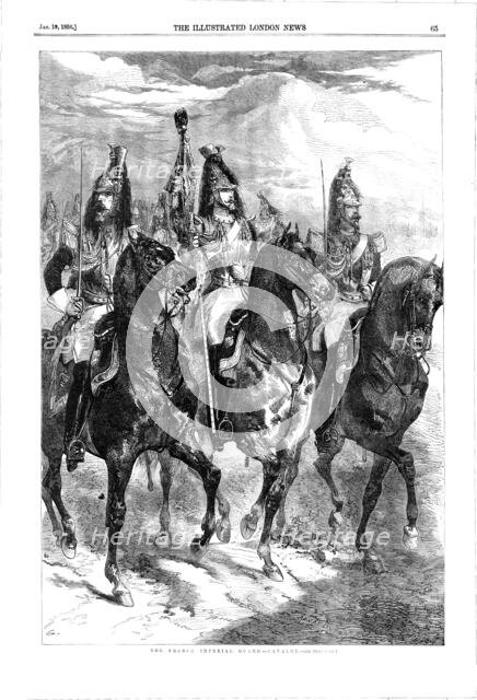 The French Imperial Guard - Cavalry, 1856.  Creator: Henry Duff Linton.