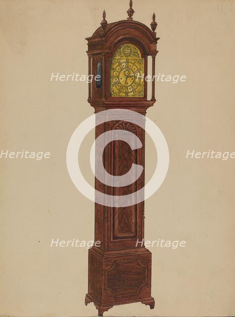Clock Case, c. 1936. Creator: John Dieterich.