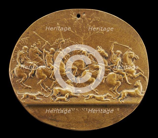 A Lion Hunt. Creator: Valerio Belli.