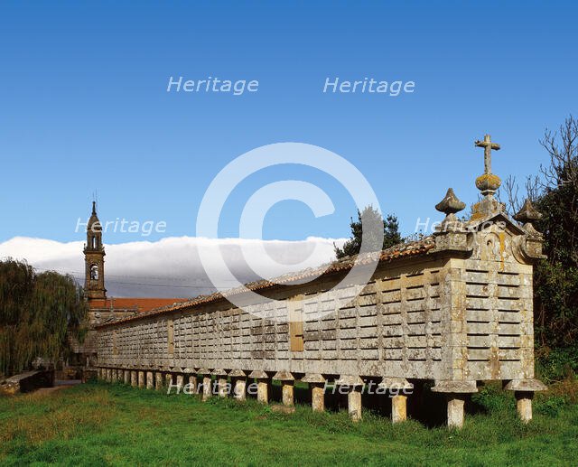 Horreo of Carnota, La Coruna province, Galicia, Spain, 2010. Creator: LTL.