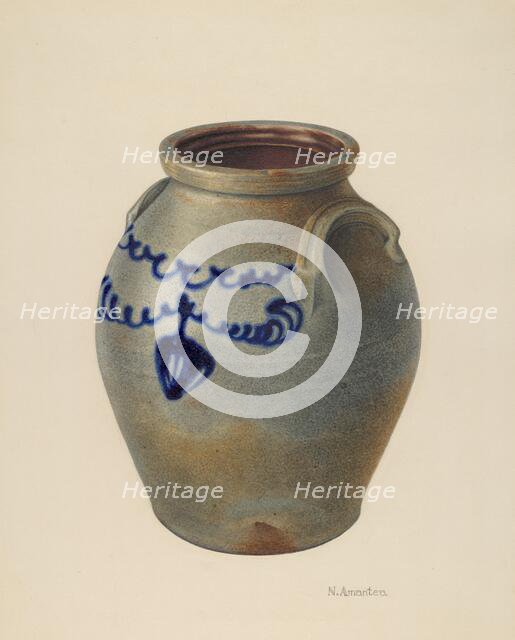 Jar, c. 1937. Creator: Nicholas Amantea.