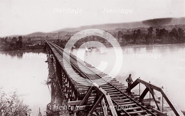 Tennessee River at Bridgeport, ca. 1864. Creator: George N. Barnard.