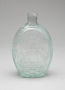 Flask, 1822/40. Creator: Kensington Glass Works.