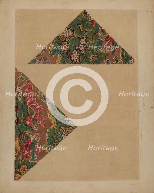 Historical Printed Textile, c. 1940. Creator: Dorothy Dwin.