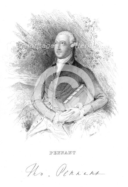Thomas Pennant, 18th century British naturalist and traveller, c1840. Artist: Unknown
