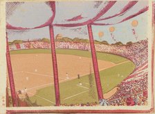 The Waseda-Keio University Match, Meiji Baseball Stadium, 1931. Creator: Sakuichi Fukazawa.