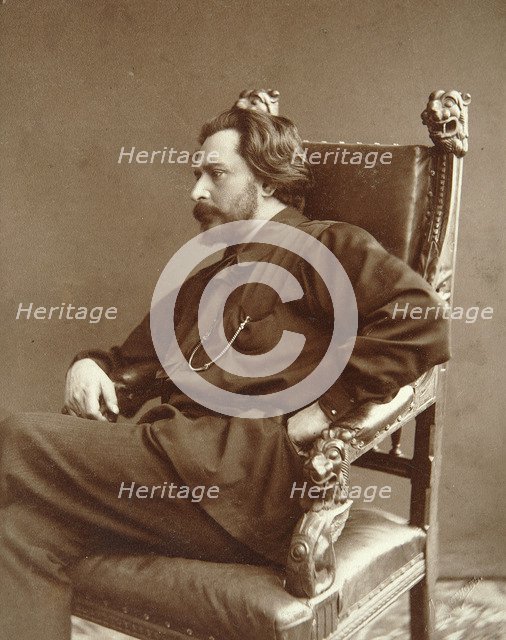 Leonid Andreyev, Russian author, early 20th century. Artist: Dmitri Spiridonovich Zdobnov