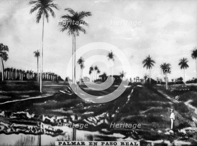 Accion of PasoReal, (1896), 1920s. Artist: Unknown