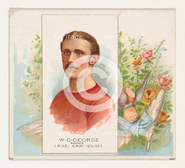 W.G. George, Runner, from World's Champions, Second Series (N43) for Allen & Ginter Cigare..., 1888. Creator: Allen & Ginter.