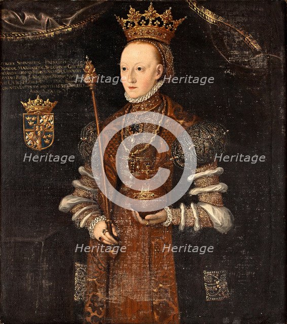 Queen Margaret Leijonhufvud of Sweden. Artist: Uther, Johan Baptista van (active 1562-1597)