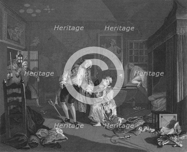 'Marriage A La Mode - Death of the Earl', 1745, (1830s). Creator: TE Nicholson.