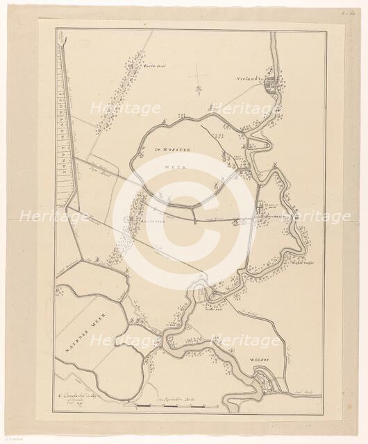 Map of a part of the Gooi, 1636-1799. Creator: Cornelis Danckerts de Ry.