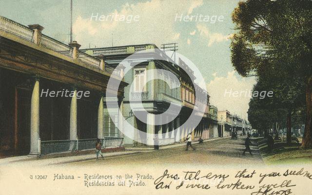'Habana - Residences on the Prado', 1907. Creator: Unknown.