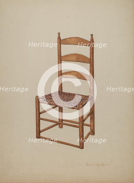 Hickory Chair, 1941. Creator: E.J. Reynolds.