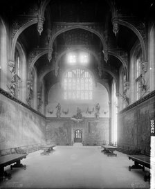 Great Hall at Hampton Court Palace, Richmond upon Thames, London, 1890.  Artist: Bedford Lemere and Company