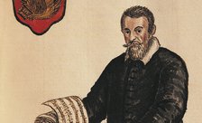 Claudio Monteverdi (1567-1643). Detail. From Gli abiti de' Veneziani, Second Half of the 18th cen..