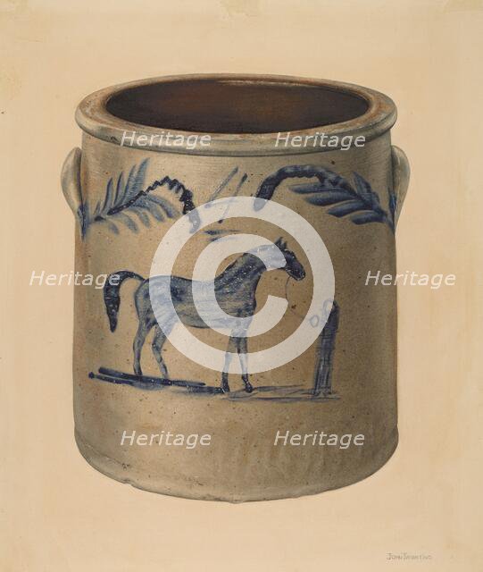 Crock, c. 1939. Creator: John Tarantino.