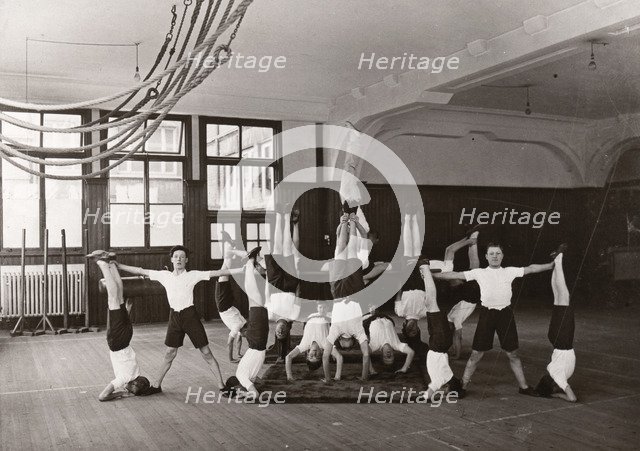 Indoor gym lesson, 1933. Artist: Unknown