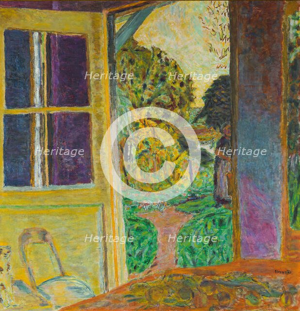 Door Open onto the Garden (La Porte ouverte sur le jardin), c. 1924. Creator: Bonnard, Pierre (1867-1947).