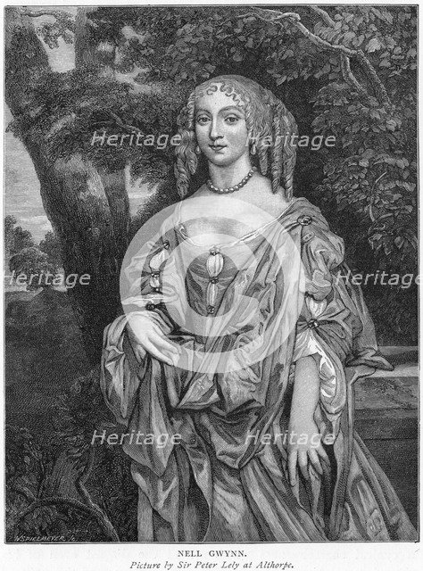 Nell Gwynne, English comic actress and mistress of Charles II. Artist: Unknown