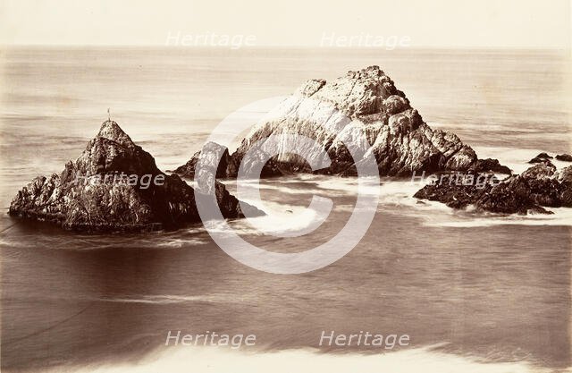 Seal Rocks, 1868-69, printed ca. 1876. Creator: Carleton Emmons Watkins.