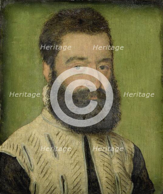 Portrait of Barthélemy Aneau, Head of the Collège de la Trinité in Lyon, c.1535-c.1545. Creator: Corneille de Lyon.