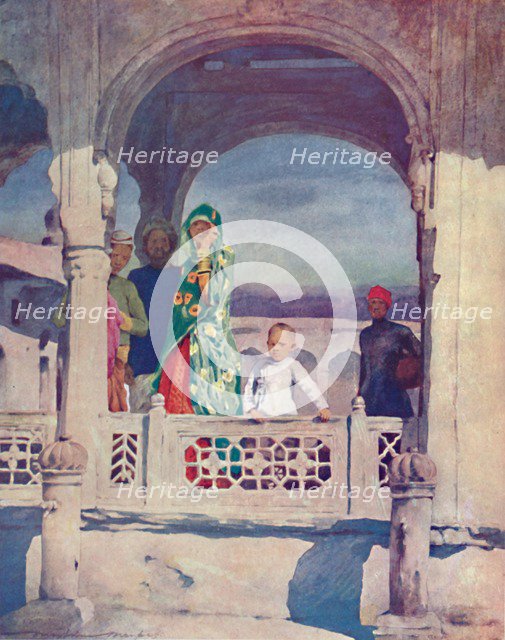 'Watching the Pageant', 1903. Artist: Mortimer L Menpes.