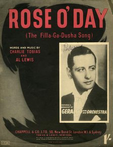 'Rose O'Day (The Filla-Ga-Dusha Song)', 1941 . Creator: Unknown.