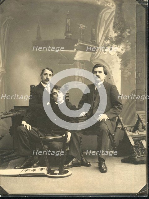 Mikhail Matyushin, Kazimir Malevich and Aleksei Kruchenykh, 1913.