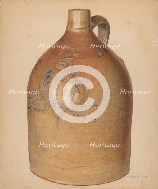Jug, probably 1937/1938. Creator: George Loughridge.