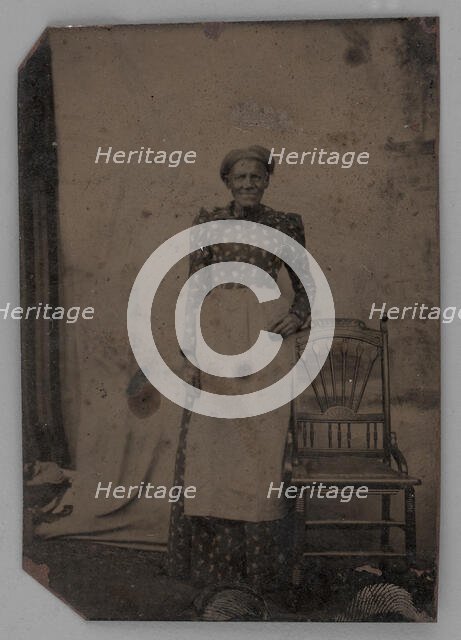 Untitled (Portrait of a Standing Woman), 1875. Creator: Unknown.