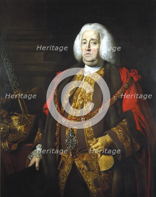 'Sir Robert Kite, Lord Mayor 1766', c 1766. Artist: Nathaniel Dance-Holland