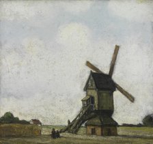 Windmill in the Kempen, 1923. Creator: Jakob Smits.