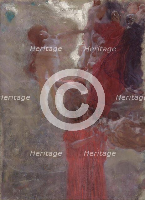 Compositional Sketch for "Medicine", 1897-1898. Creator: Klimt, Gustav (1862-1918).