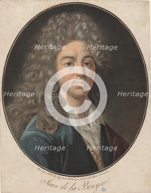 Portrait of Jean de La Bruyère (1645-1696), Late 18th cent.. Creator: Alix, Pierre-Michel (1762-1817).