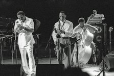 Ralph Moore and Freddie Hubbard, JVC Capital Jazz Festival, Royal Festival Hall, London, Sept 1993. Creator: Brian O'Connor.
