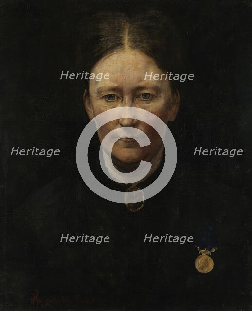 Portrait of the Actress Laura Gundersen, 1879. Creator: Hans Heyerdahl.