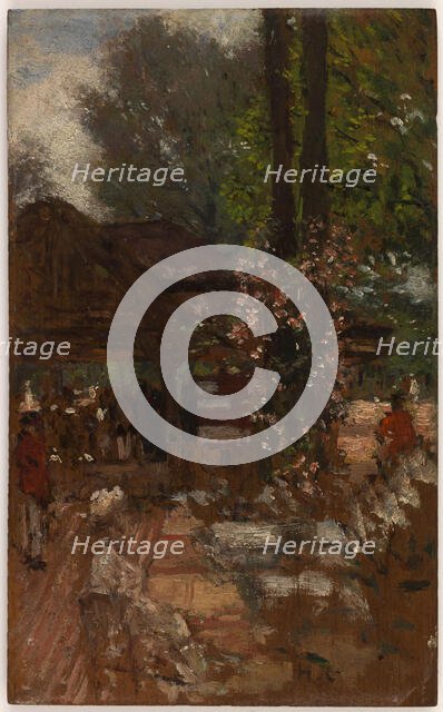 Étude pour le Cercle de l'île de Puteaux, c1907. Creator: Henri Gervex.