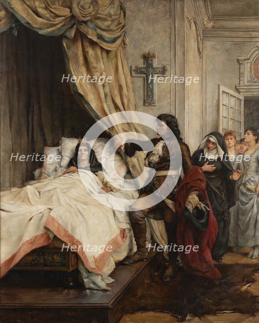 Peter the Great visiting Madame de Maintenon in 1717, End of 19th cen.. Creator: Champ-Renaud, Thérèse de (1861-1921).