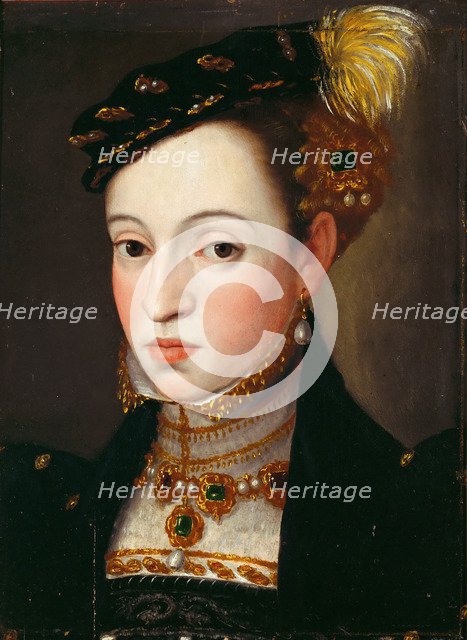 Archduchess Magdalena of Austria (1532-1590), ca 1563. Artist: Arcimboldo, Giuseppe (1527-1593)