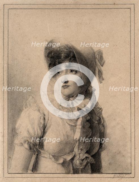 Portrait of Comtesse Starjinska, 1800s. Creator: Eugène Isabey (French, 1803-1886).