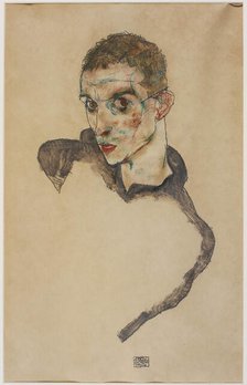 Self-portrait, 1914. Creator: Schiele, Egon (1890-1918).