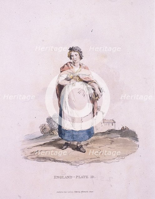 A match girl, Provincial Characters, 1813. Artist: Anon